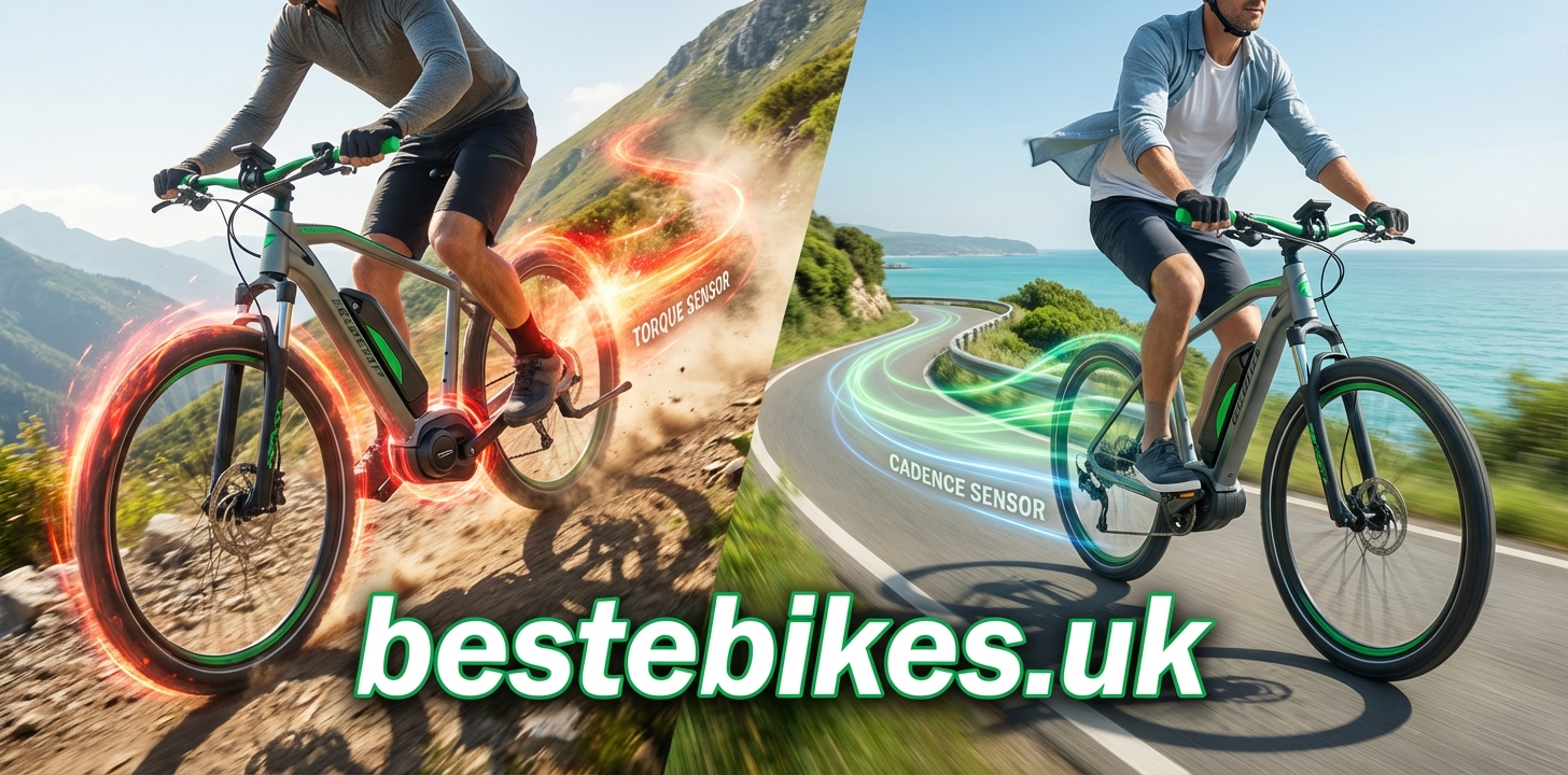 E-bike with torque and cadence sensor technology - bestebikes.uk